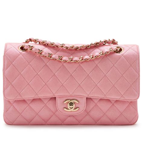 chanel iridescent pink classic flap|Chanel flap style code.